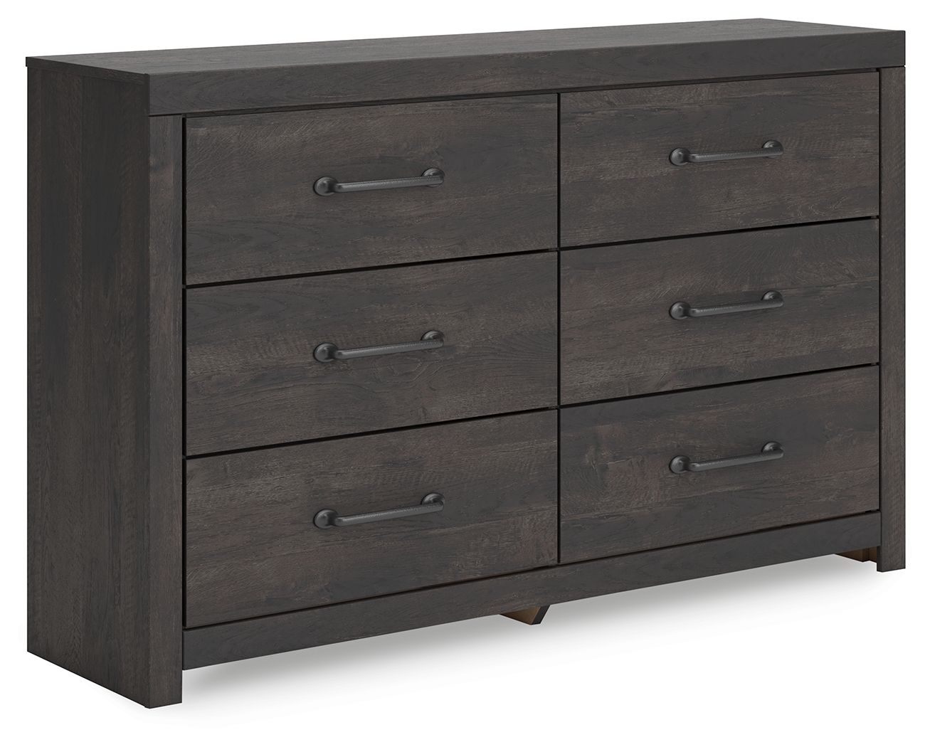 Delmorta - Six Drawer Dresser - Dark Gray Delmorta - Six Drawer Dresser - Dark Gray