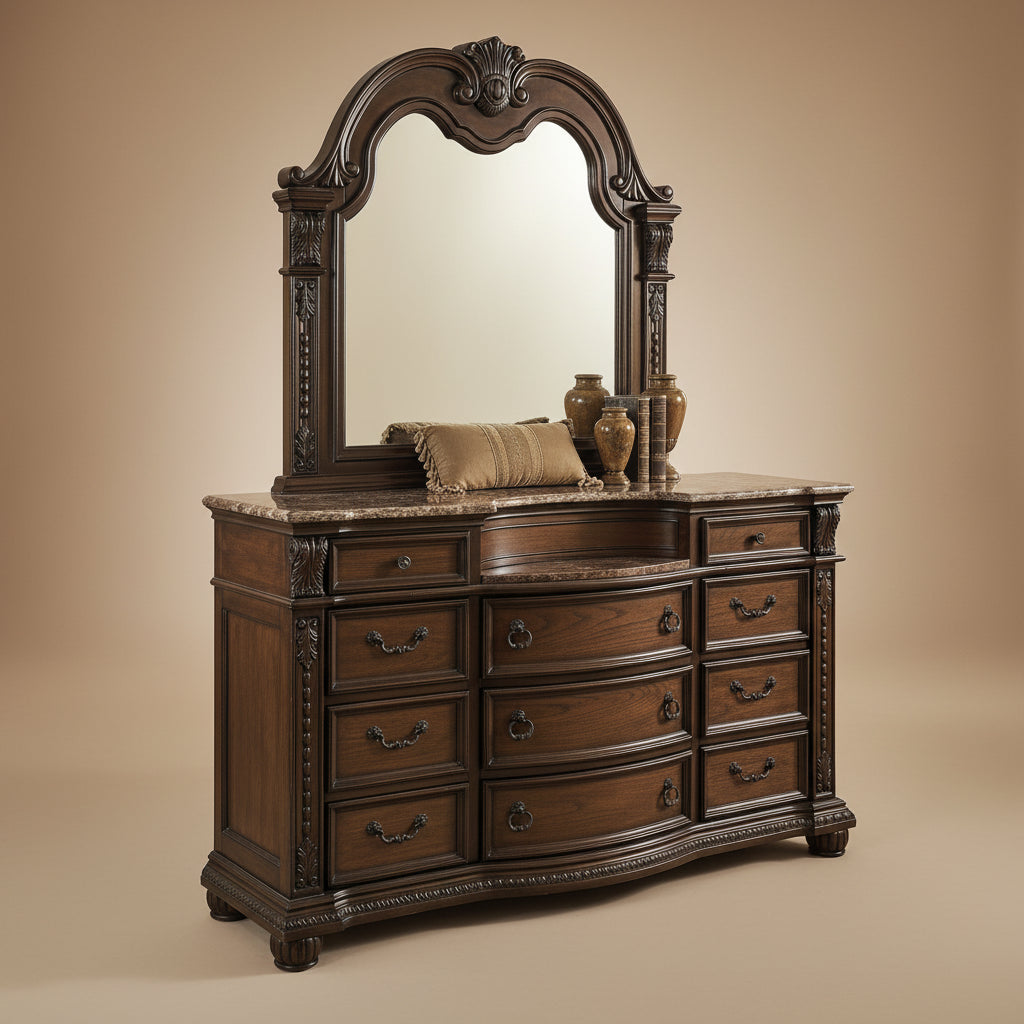 elegant dresser with mirror Famapy Whtie Vantiy Table Elegant Makeup Vanity Crystal Accent Lighting Mirror Glass Top Dresser