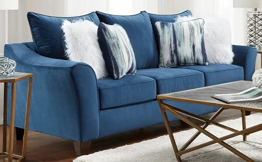 Navy blue sofa cushions online