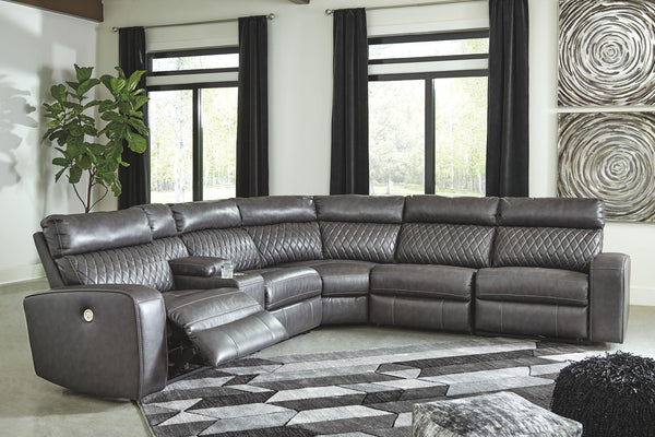Samperstone 6-Piece Sectional - Iron