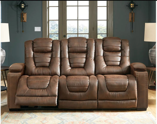 Owner's Box - Dual Power Reclining Sofa - Thyme