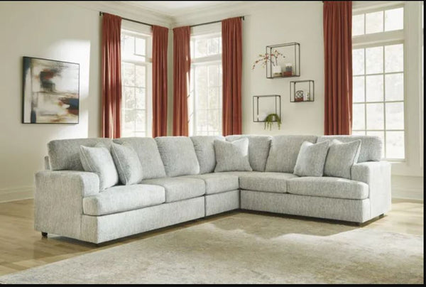 Playwrite - 4 Piece Sectional - Gray