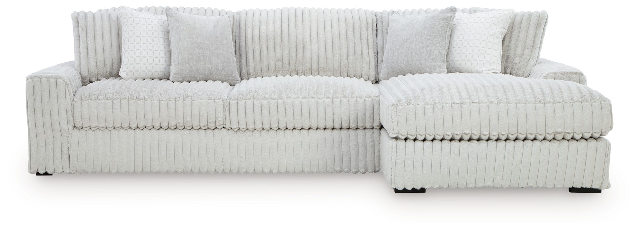 Stupendous - 2-Piece Sectional With RAF Corner Chaise - Alloy