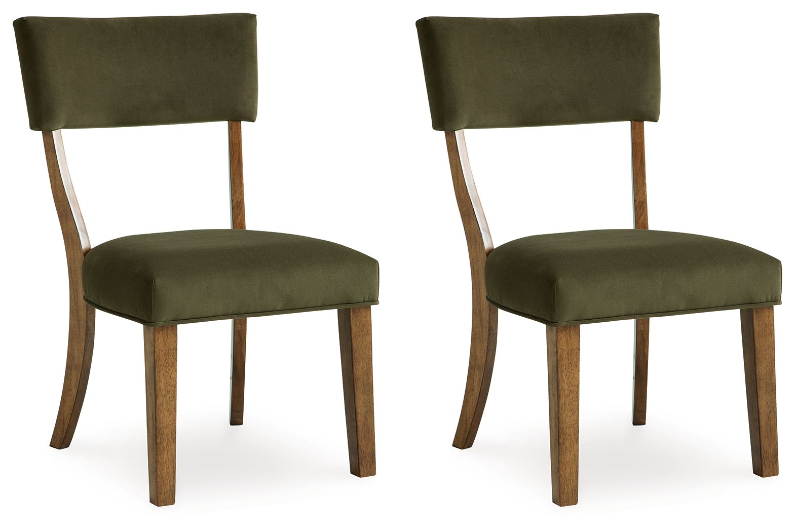 Steenlage - Dining Upholstered Side Chair - Green / Brown