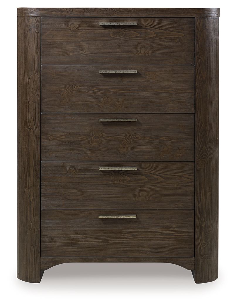 Neo - Five Drawer Chest - Rich Brown