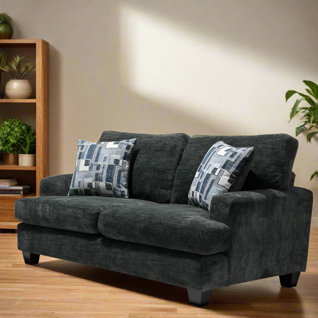 Galactic Charcoal Loveseat