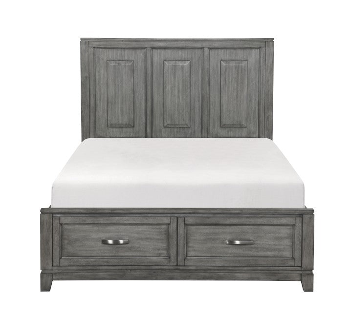 Garretson Gray Queen Storage Bed