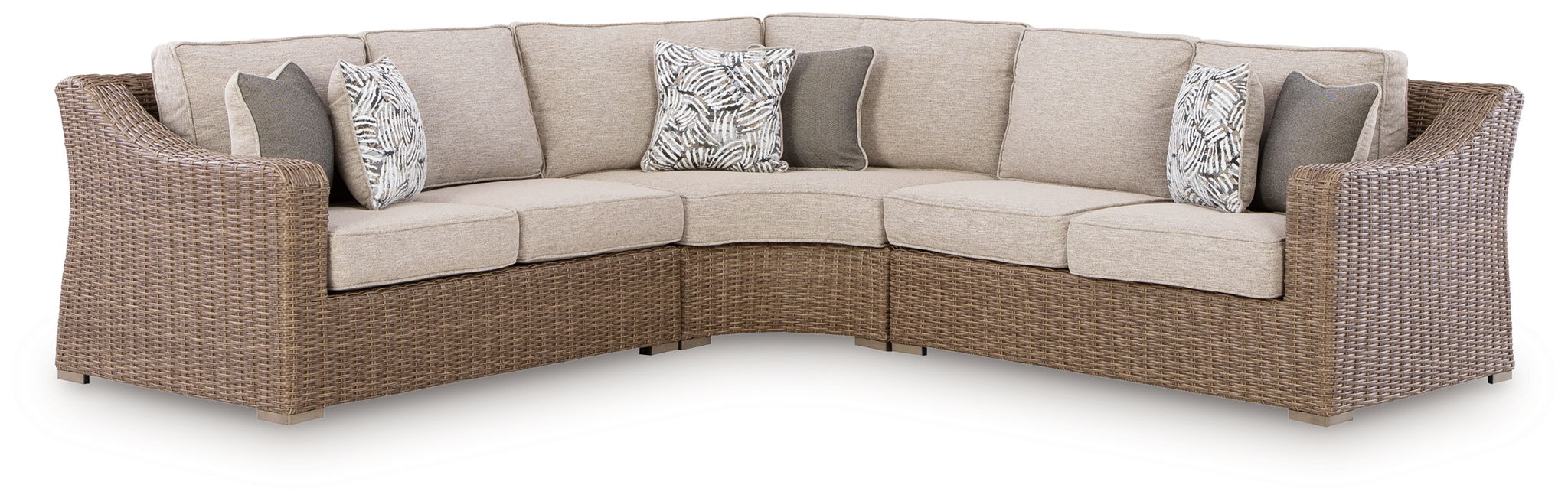 Revare Beach - 3-Piece Outdoor Sectional - Beige