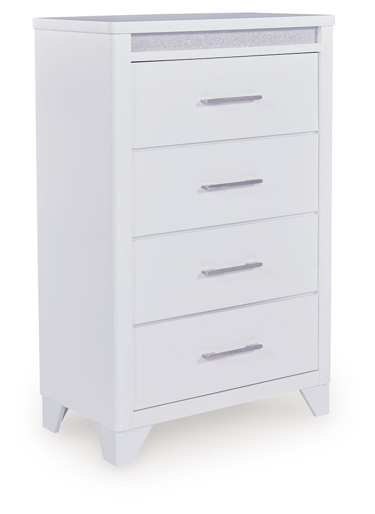 Frostlyn - Four Drawer Chest - White