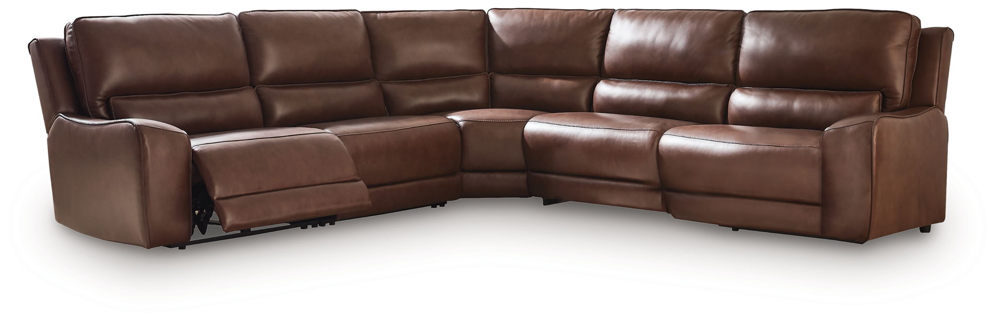 Silverbrooke - 5-Piece Power Reclining Sectional - Canyon
