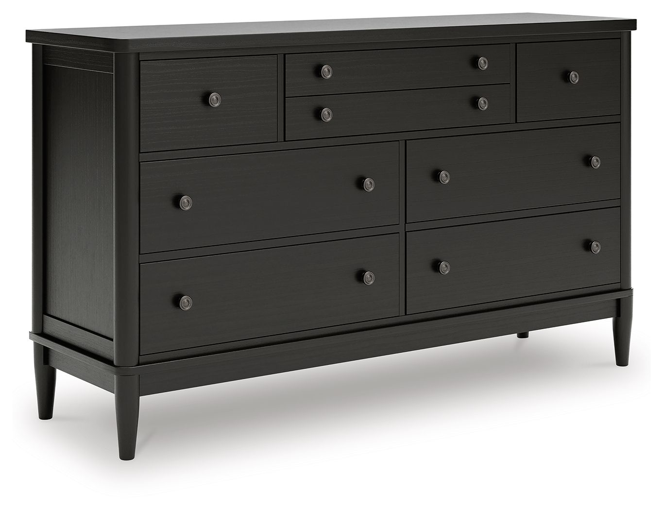hemnes black dresser 8-drawer dresser, black-brown, 63x373/4" attached drawer slides on uprights and drawer parts to make the assembly process streamlined and hassle My Texas House Monroe 5-Drawer