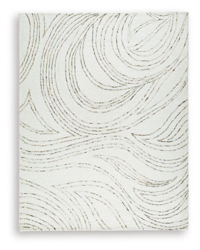 Deenbury - 8' x 10' Rug - Ivory / Green / Brown