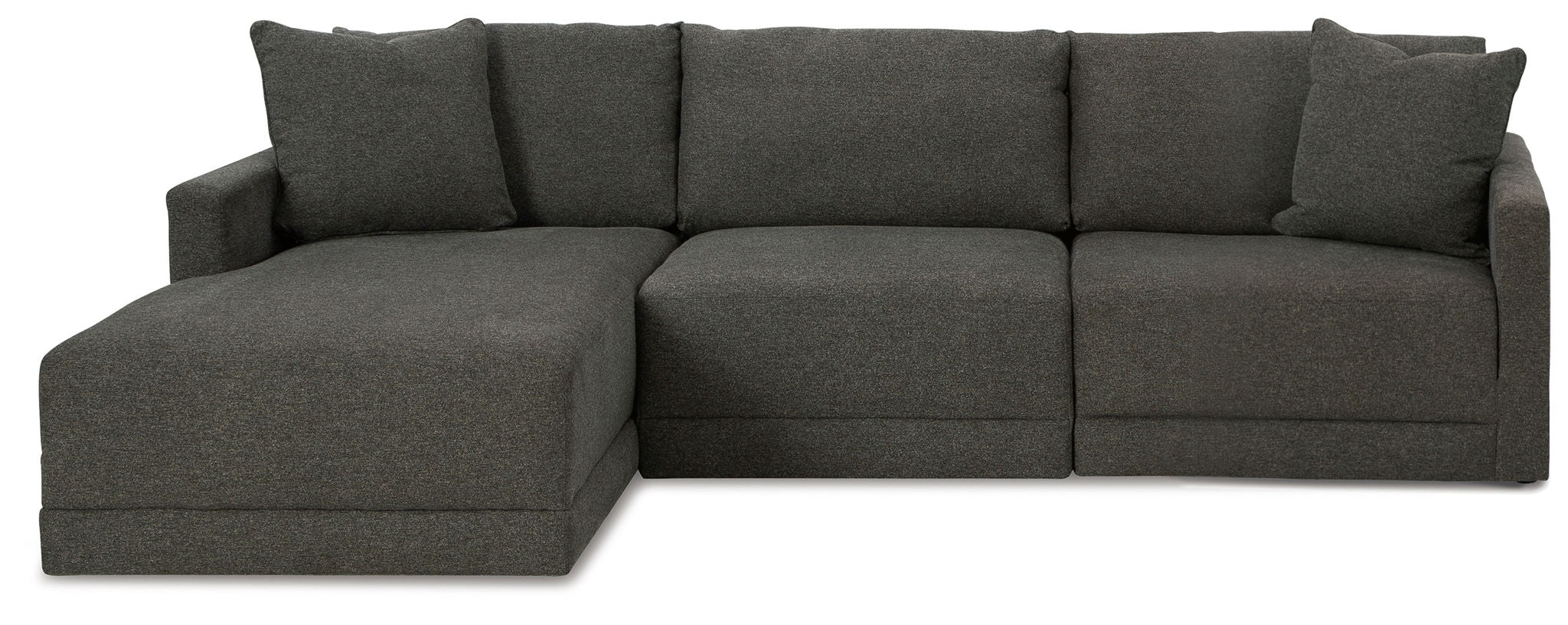 Evey - 3-Piece Sectional With LAF Corner Chaise - Granite