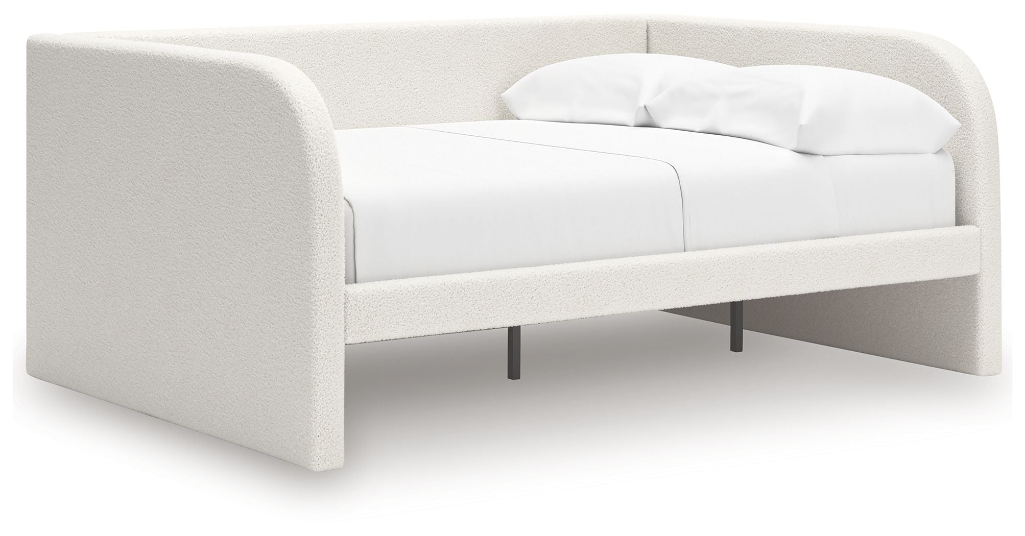 Shapella - Full Upholstered Day Bed - Tan / White