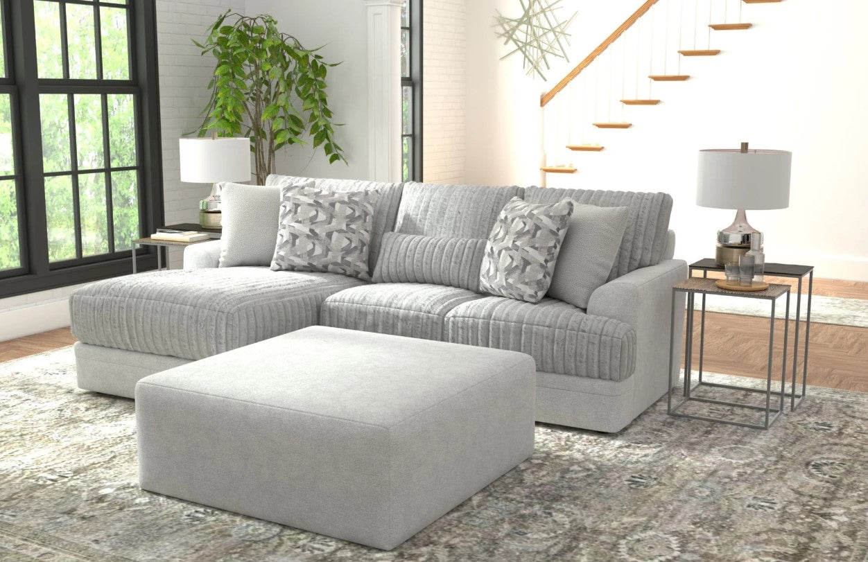 Titan 2 Piece Left Side Facing Chaise Sectional + 45" Ottoman