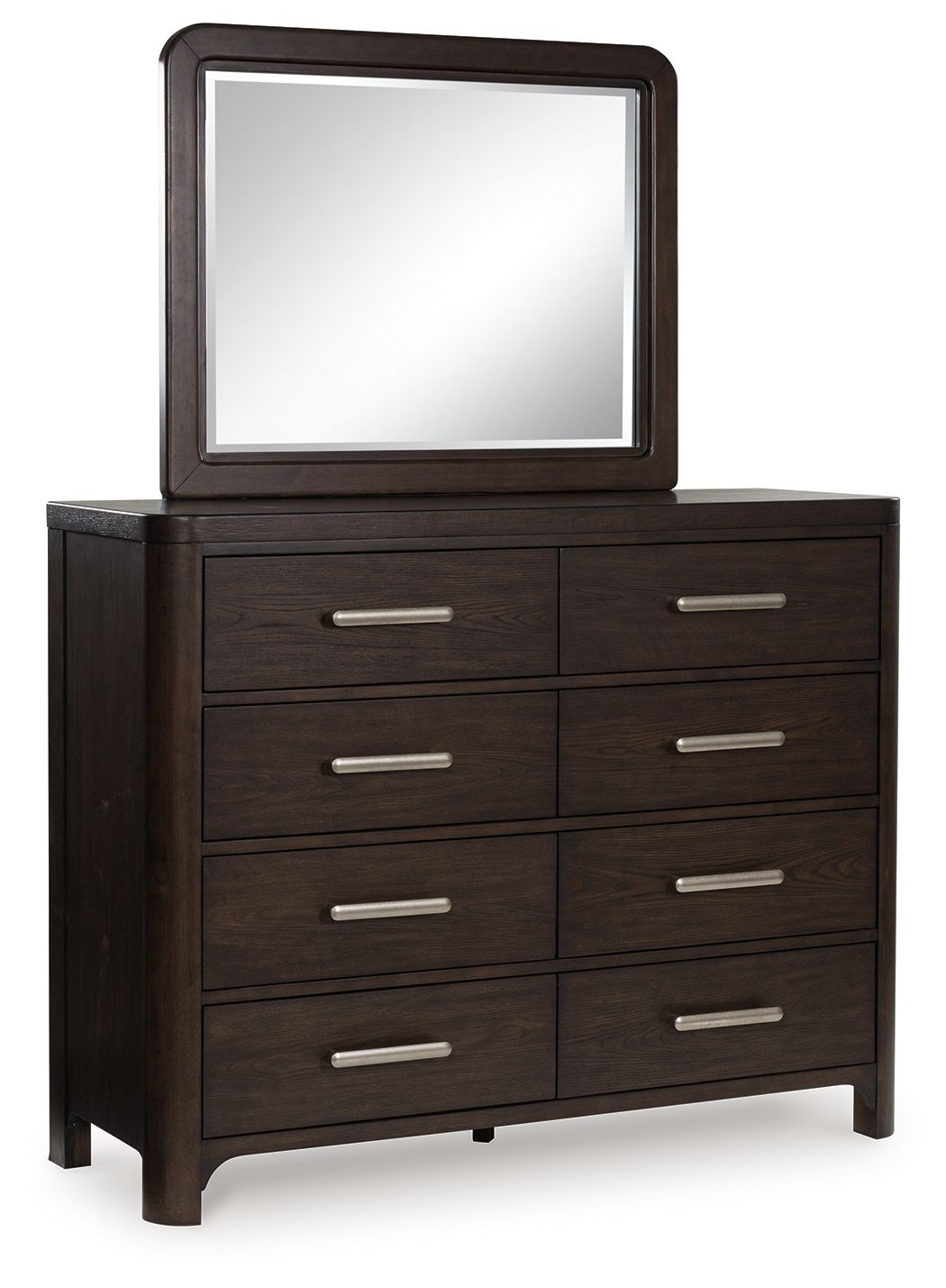 Breckington - Dresser And Mirror - Dark Brown Breckington - Dresser And Mirror - Dark Brown