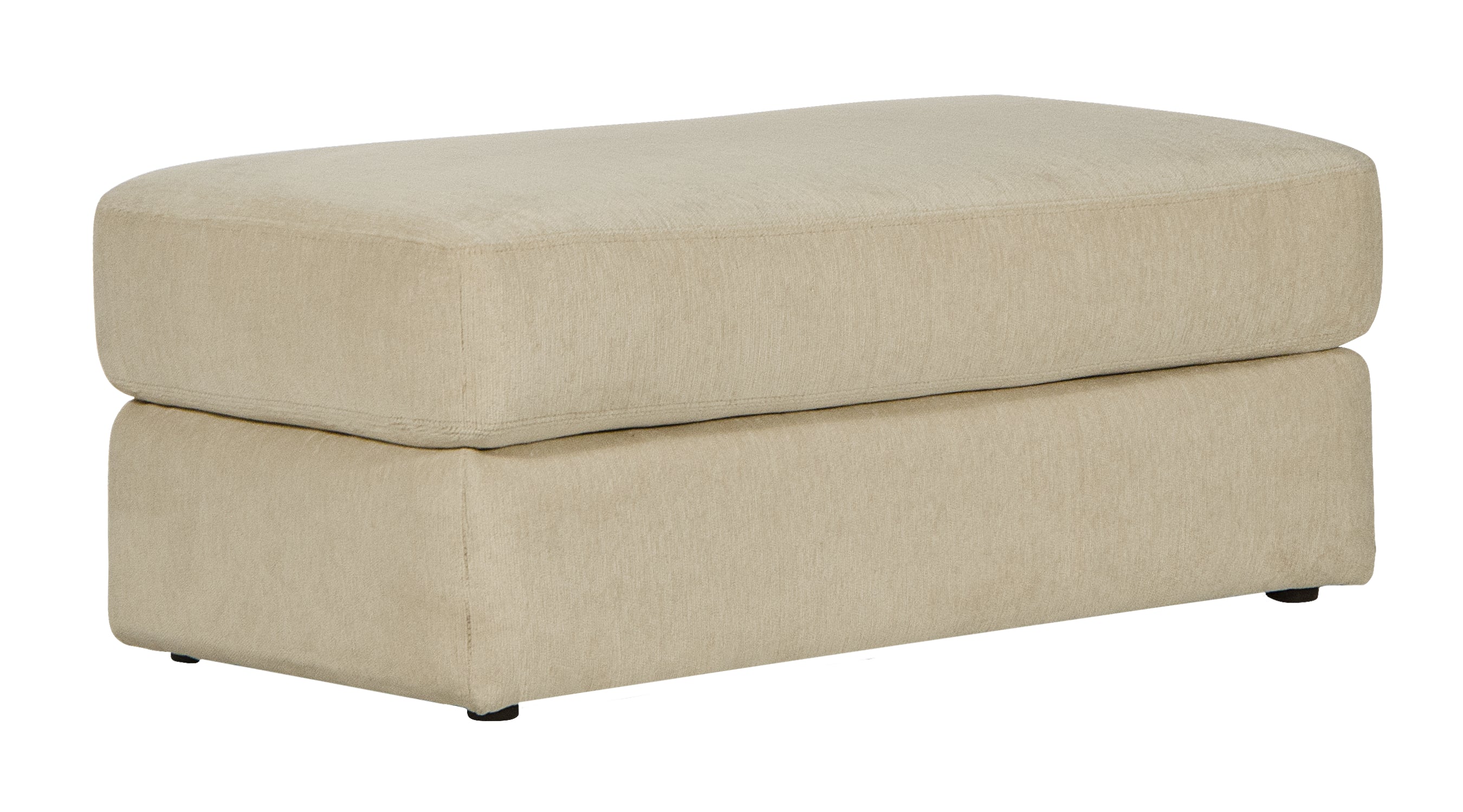 Lamar Cream Ottoman