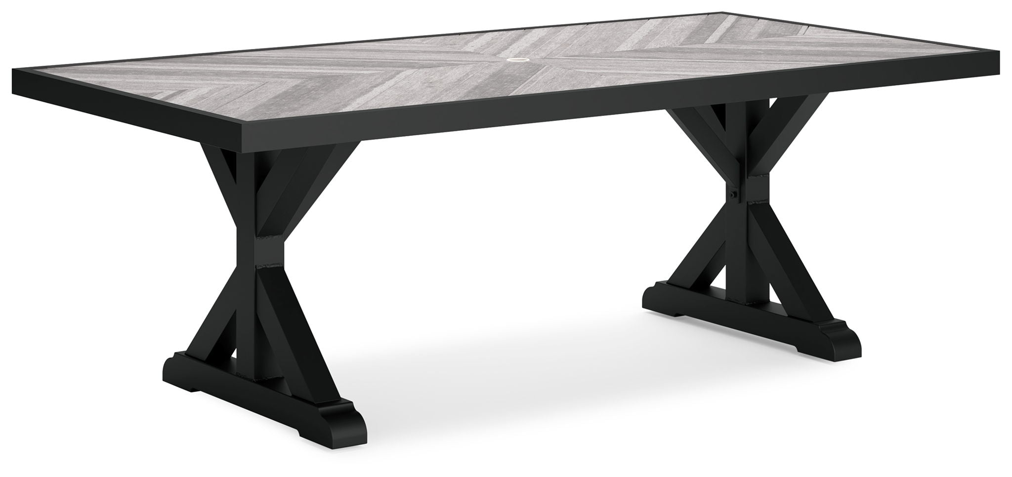 Regency Beachcroft - Rect Dining Table W/Umb Opt