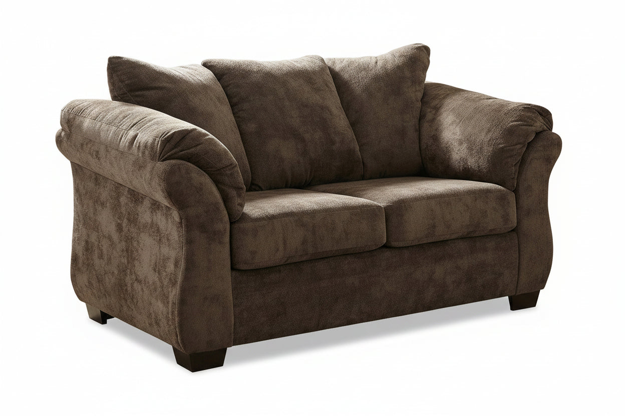 The Pinecrest Mercury Umber Loveseat