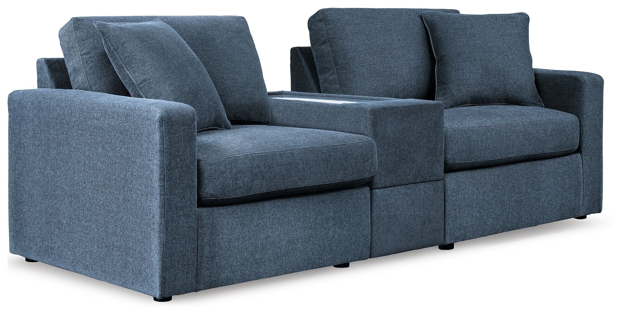 Modmax - 3-Piece Sectional Sofa With Storage Console - Ink