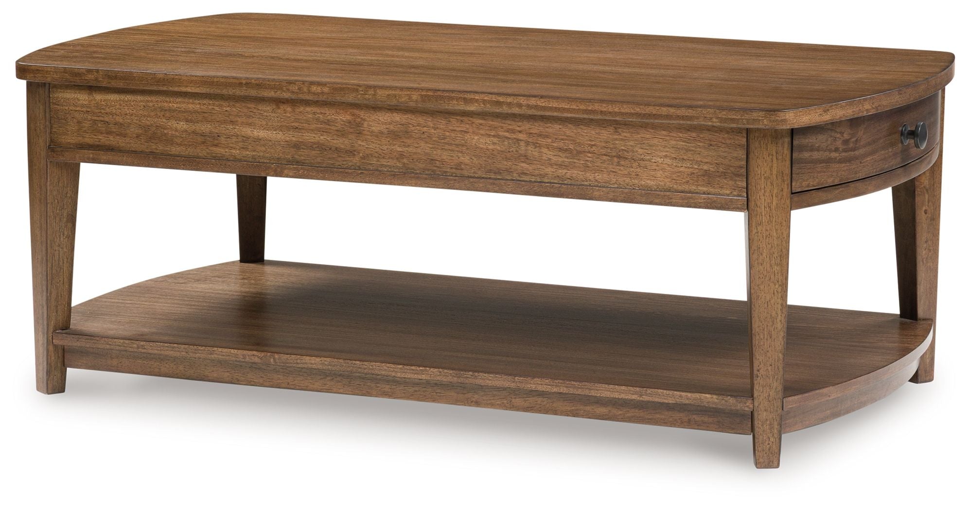 Burkbyer - Rectangular Cocktail Table - Brown