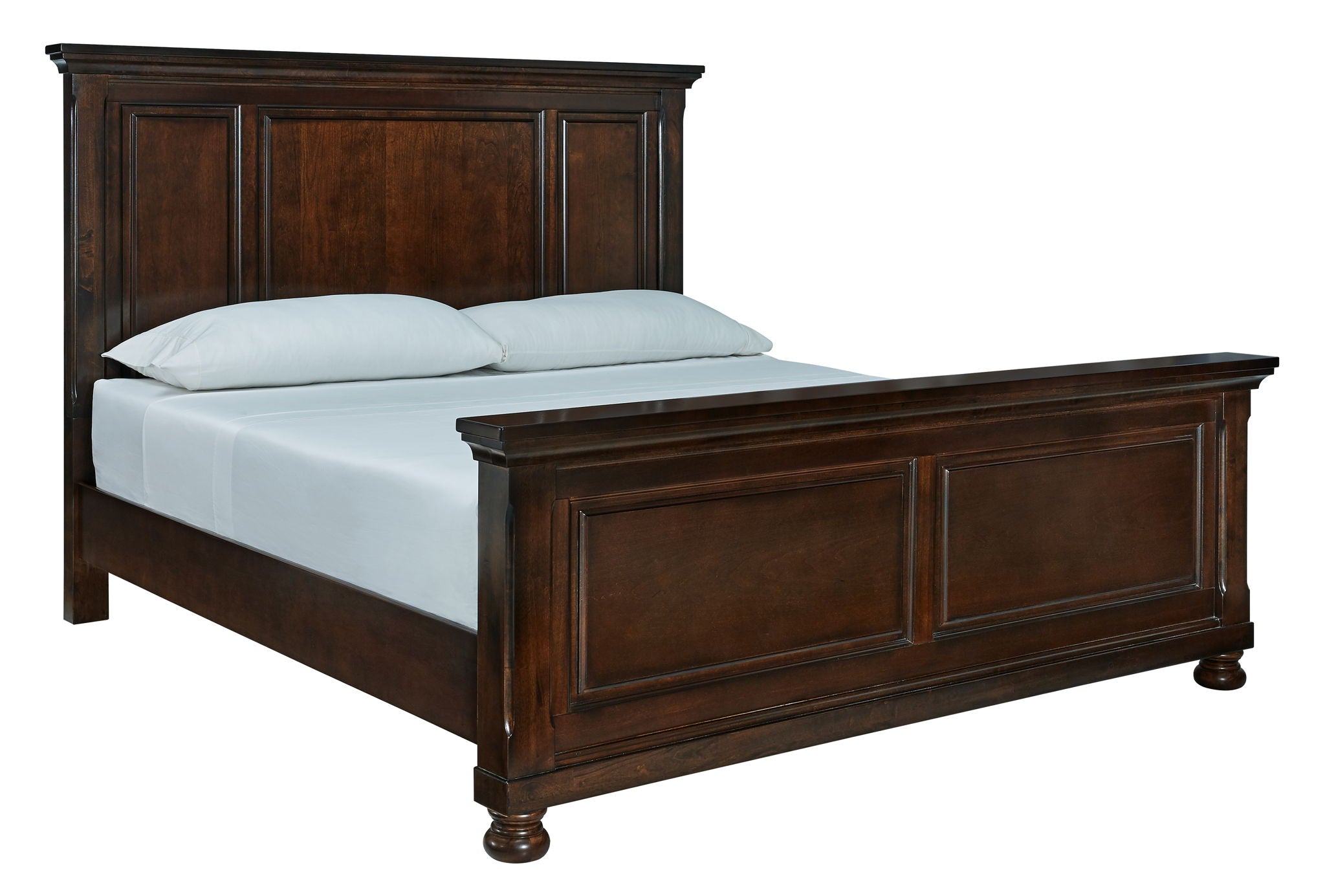 Porter - California King Panel Bed - Rustic Brown
