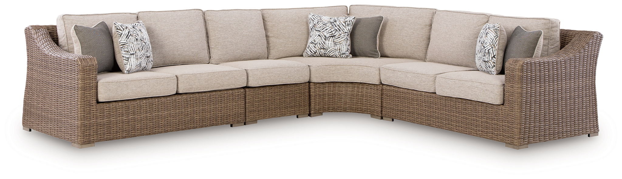 Revare Beach - 4-Piece Outdoor Sectional - Beige