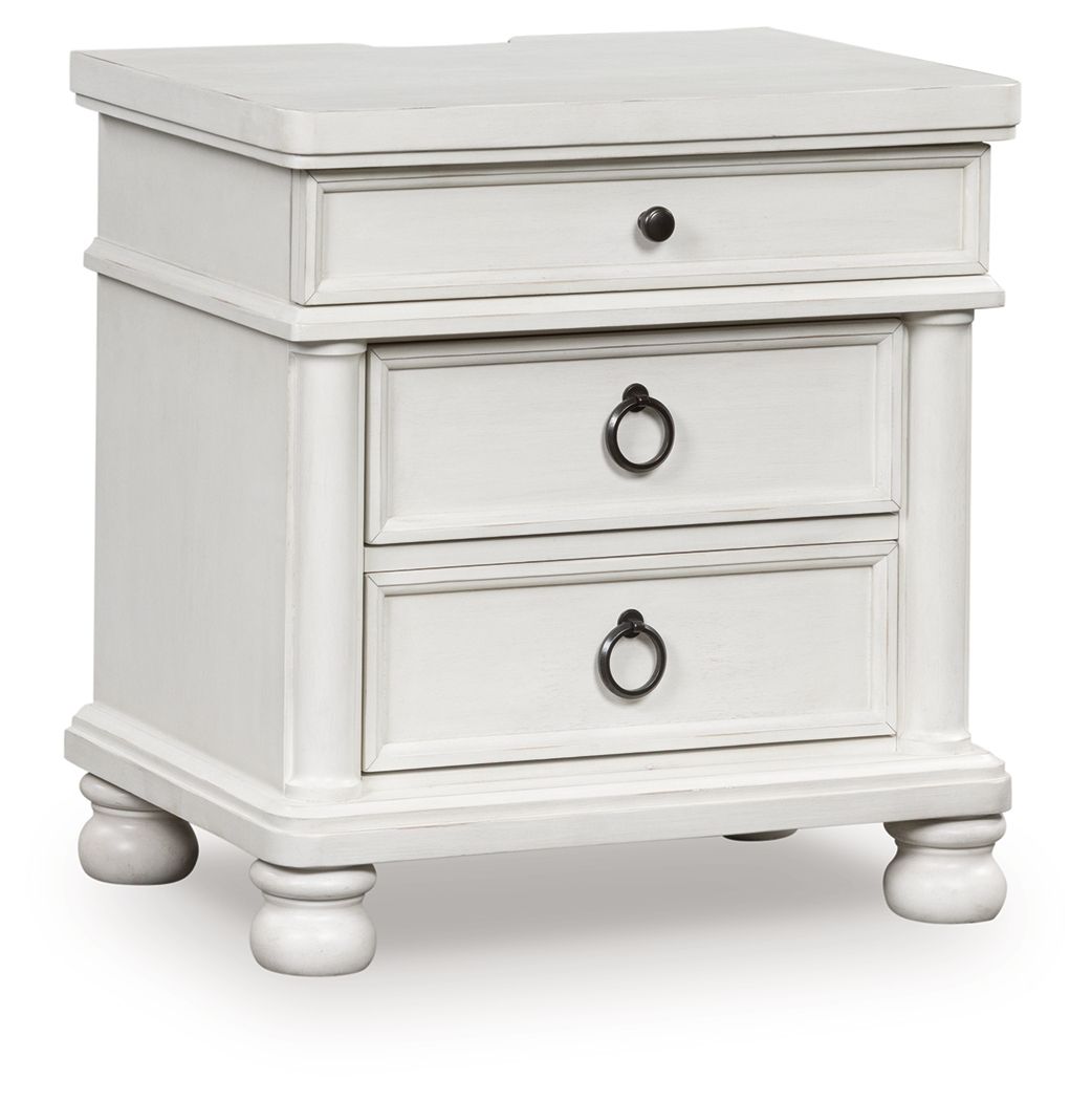 Chadworth - Three Drawer Night Stand - Antique White