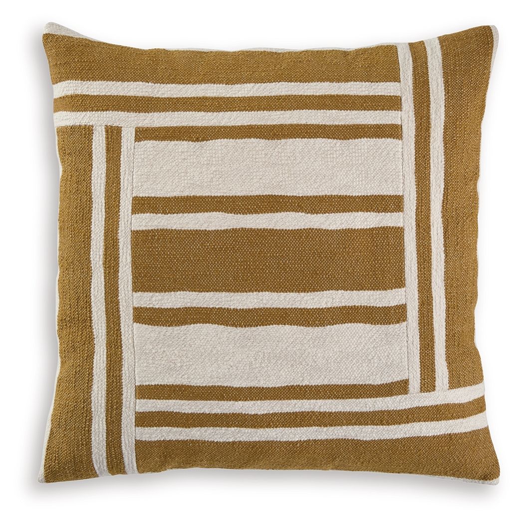 Darrman - Pillow (Set of 4) - Ochre / Ivory