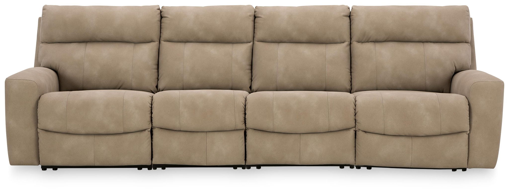 Next-Gen Durapella - 4-Piece Power Reclining Sectional With 2 Power Armless Recliners - Sand