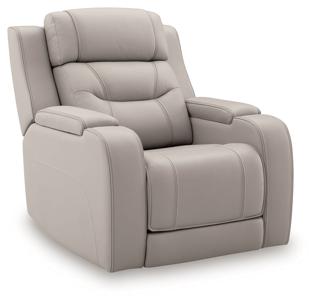 Dreamer - Power Recliner With Audio Seating - Gray