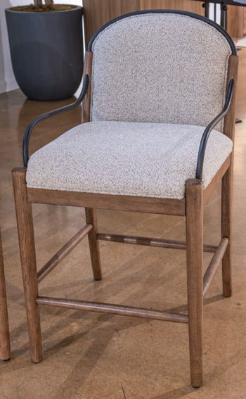 Ella Grove - Upholstered Barstool (Set of 2) - Rich Brown