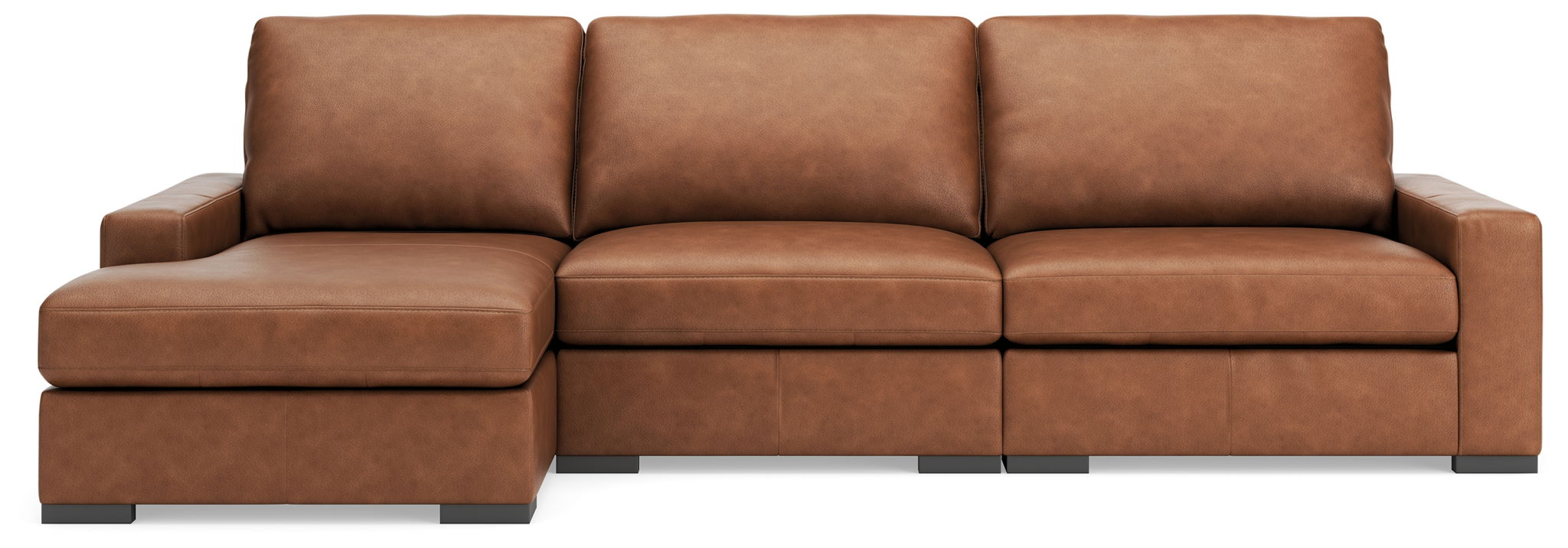 Calden - 3-Piece Sectional With LAF Corner Chaise - Caramel