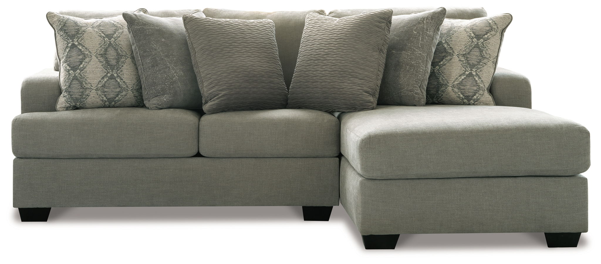 Keener - Right Arm Facing Corner Chaise 2 Pc Sectional - Ash