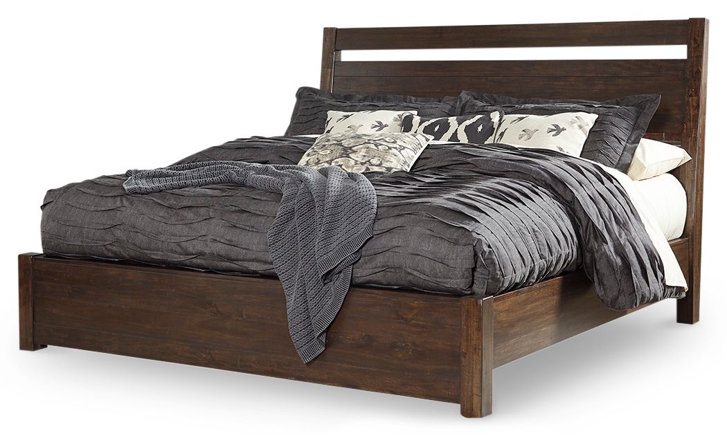 Starmore - King Panel Bed - Dark Brown