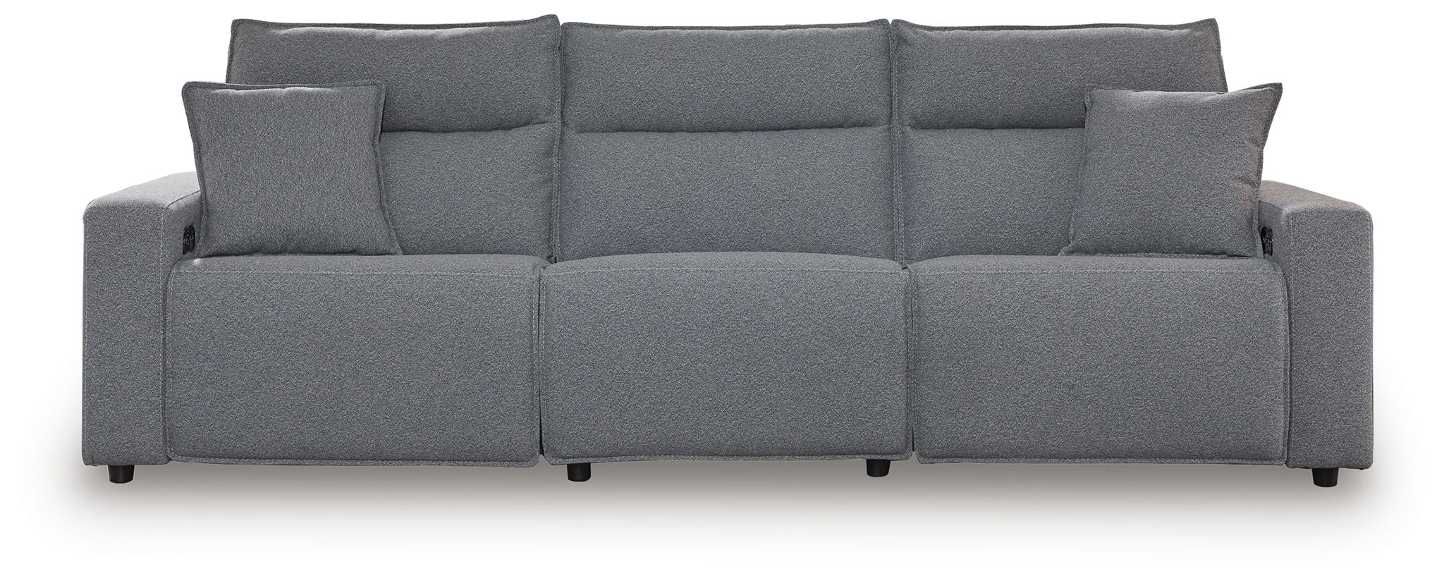 Modmax II - 3-Piece Power Reclining Sectional - Salt And Pepper