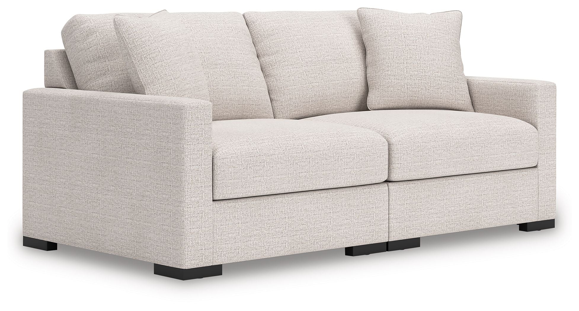 Omaha By Ashley - 2-Piece Sectional Loveseat - Stone