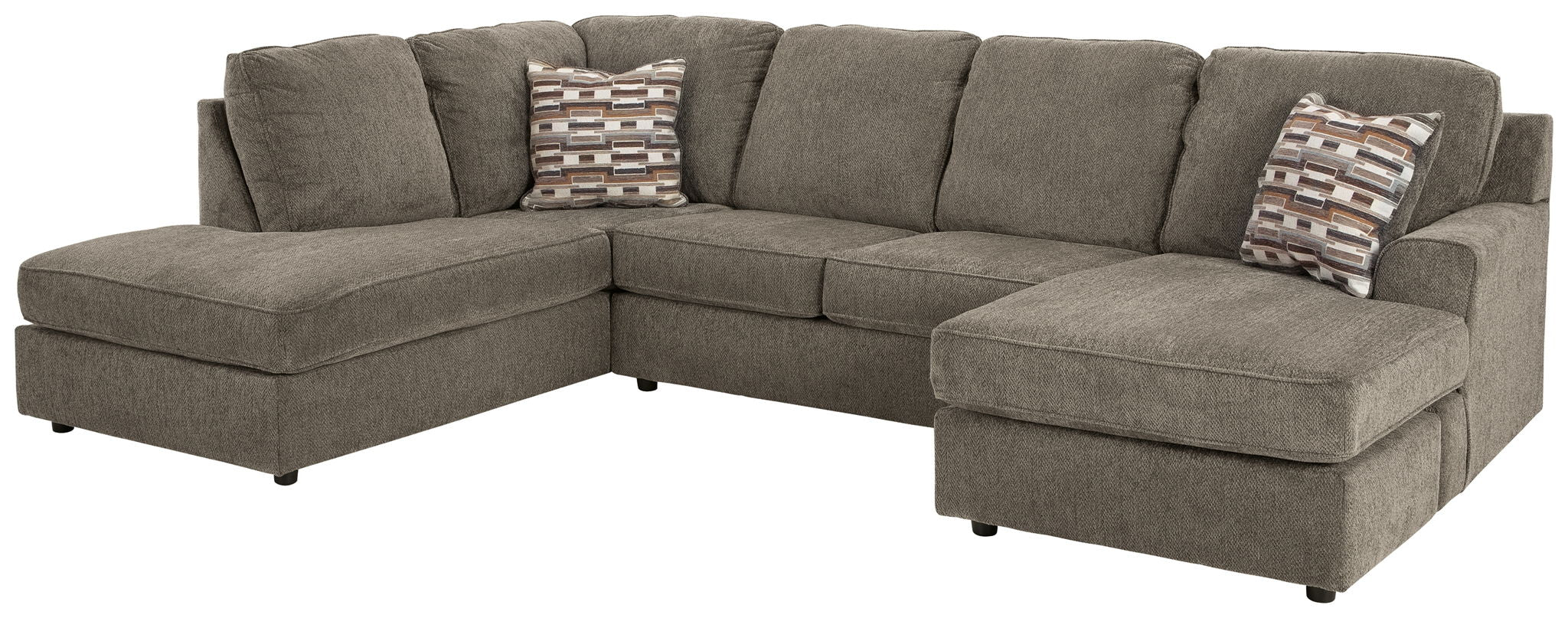 O'Phannon - Left Arm Facing Corner Chaise 2 Pc Sectional - Putty