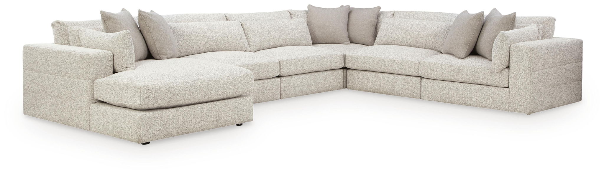 Stonecroft Manor - 6-Piece Sectional With LAF Corner Chaise - Snowstone