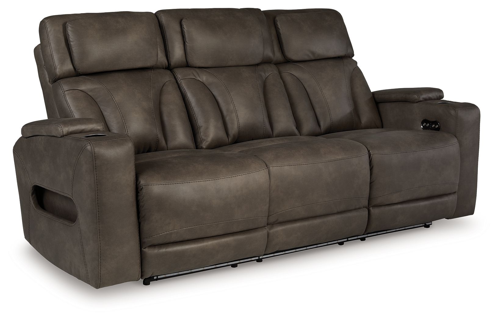 Warrior Peak - Power Reclining Sofa / Adj Headrest - Umber