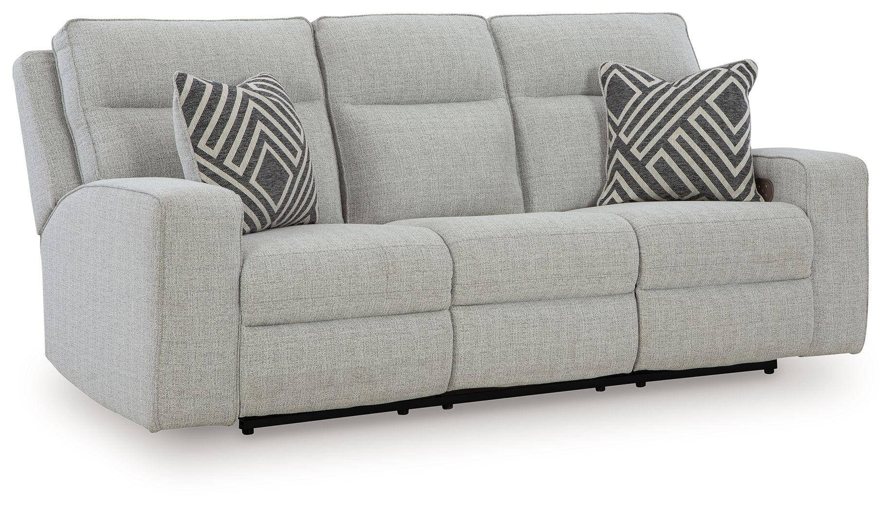 Jasperson - Power Reclining Sofa With Adj Headrest - Stone