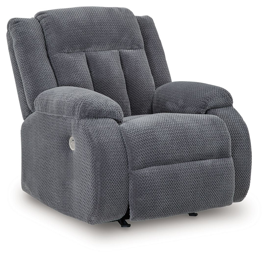 Greely Bend - Power Rocker Recliner - Steel