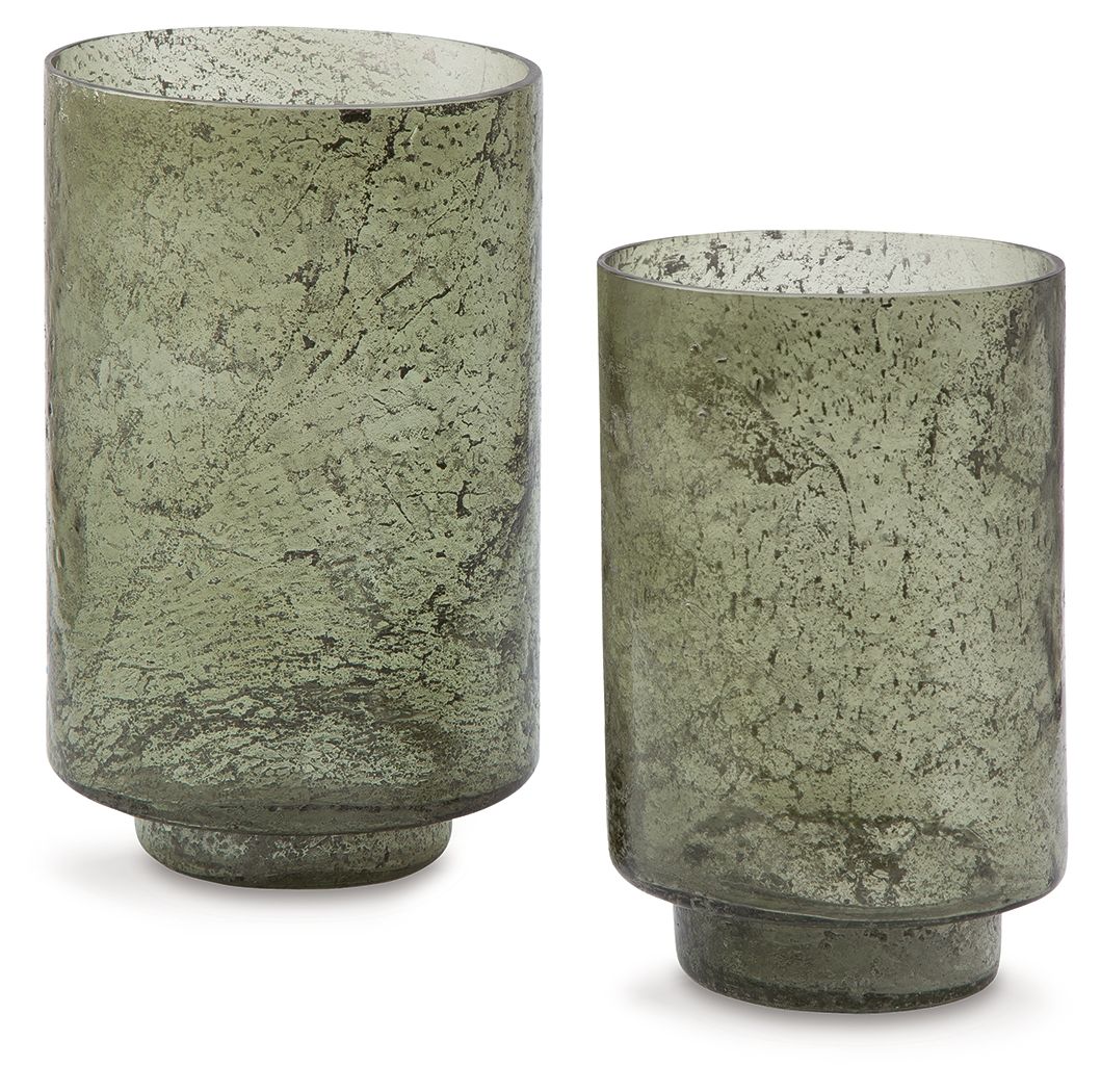 Clarkton - Candle Holder Set - Green