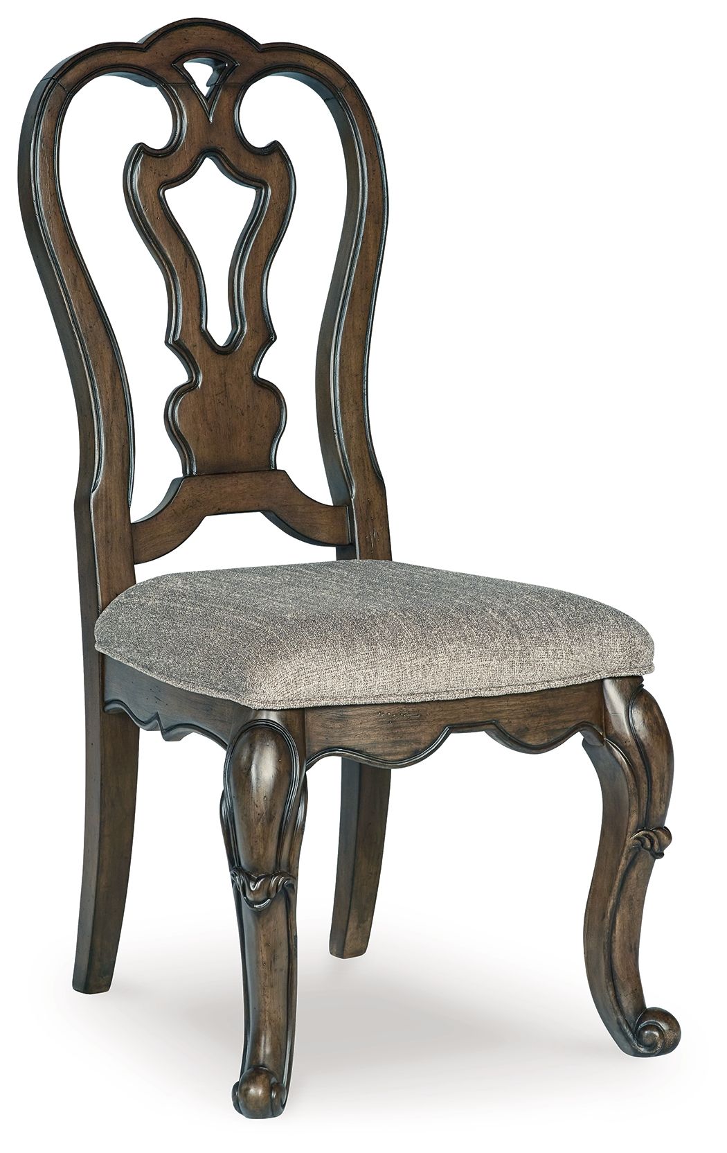 Maylee - Dining Upholstered Side Chair - Dark Brown