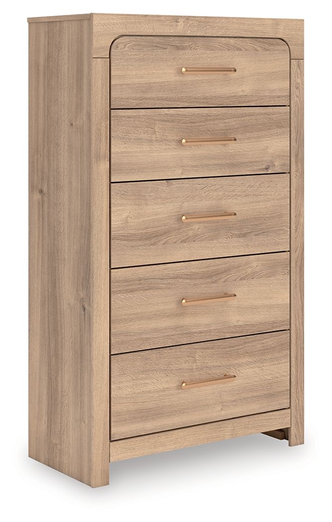 Hollymount - Five Drawer Chest - Tan