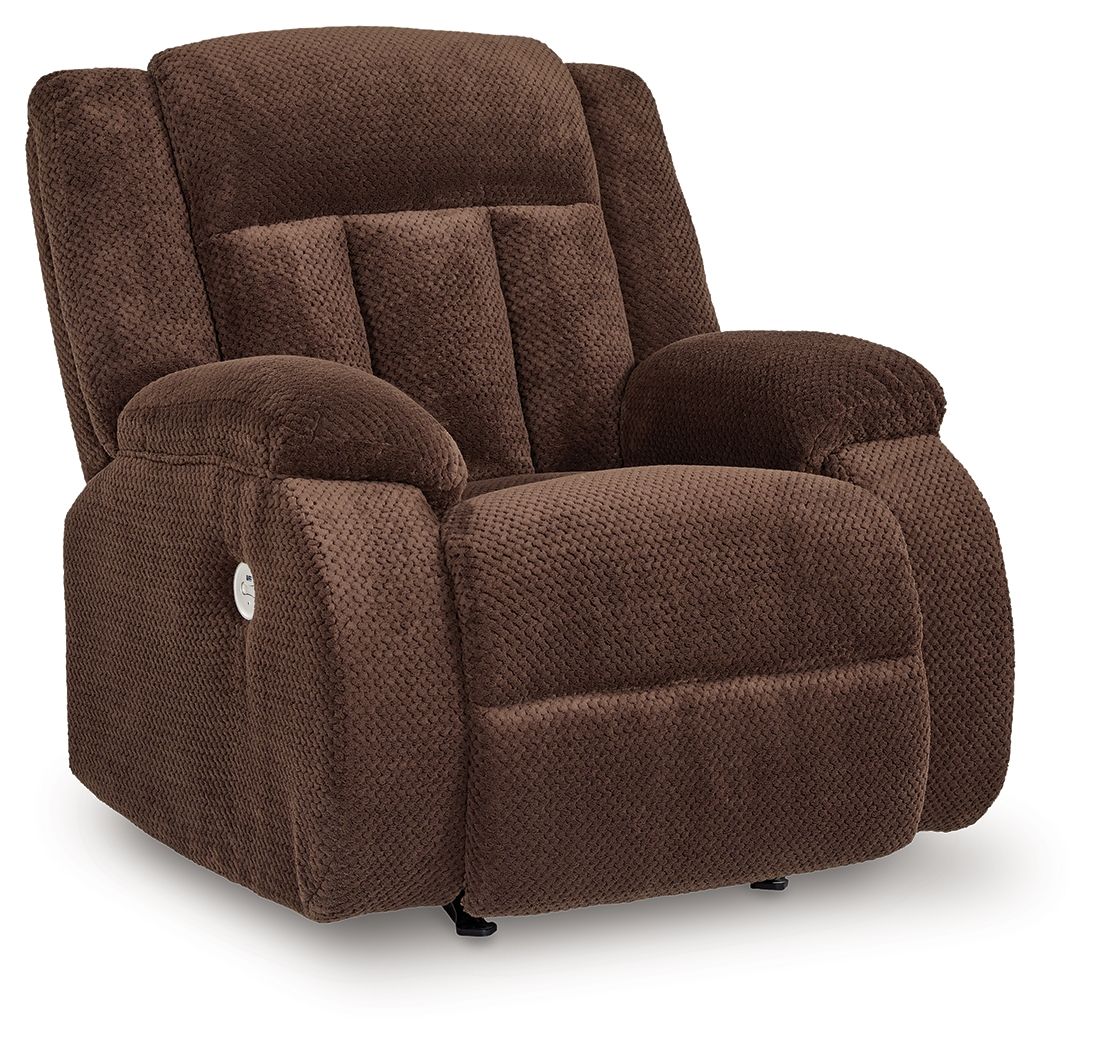 Greely Bend - Power Rocker Recliner - Chocolate