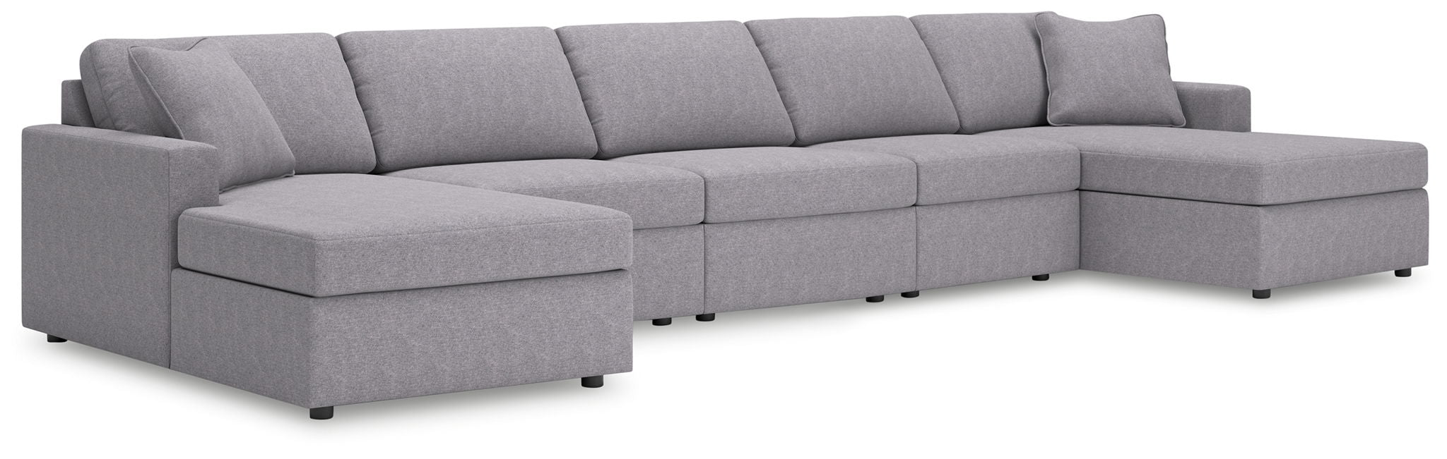 Modmax - 5-Piece Double Chaise Sectional - Granite