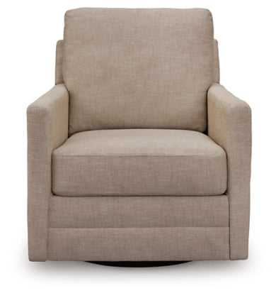 Freybourne Next-Gen Nuvella Twill Swivel Accent Chair