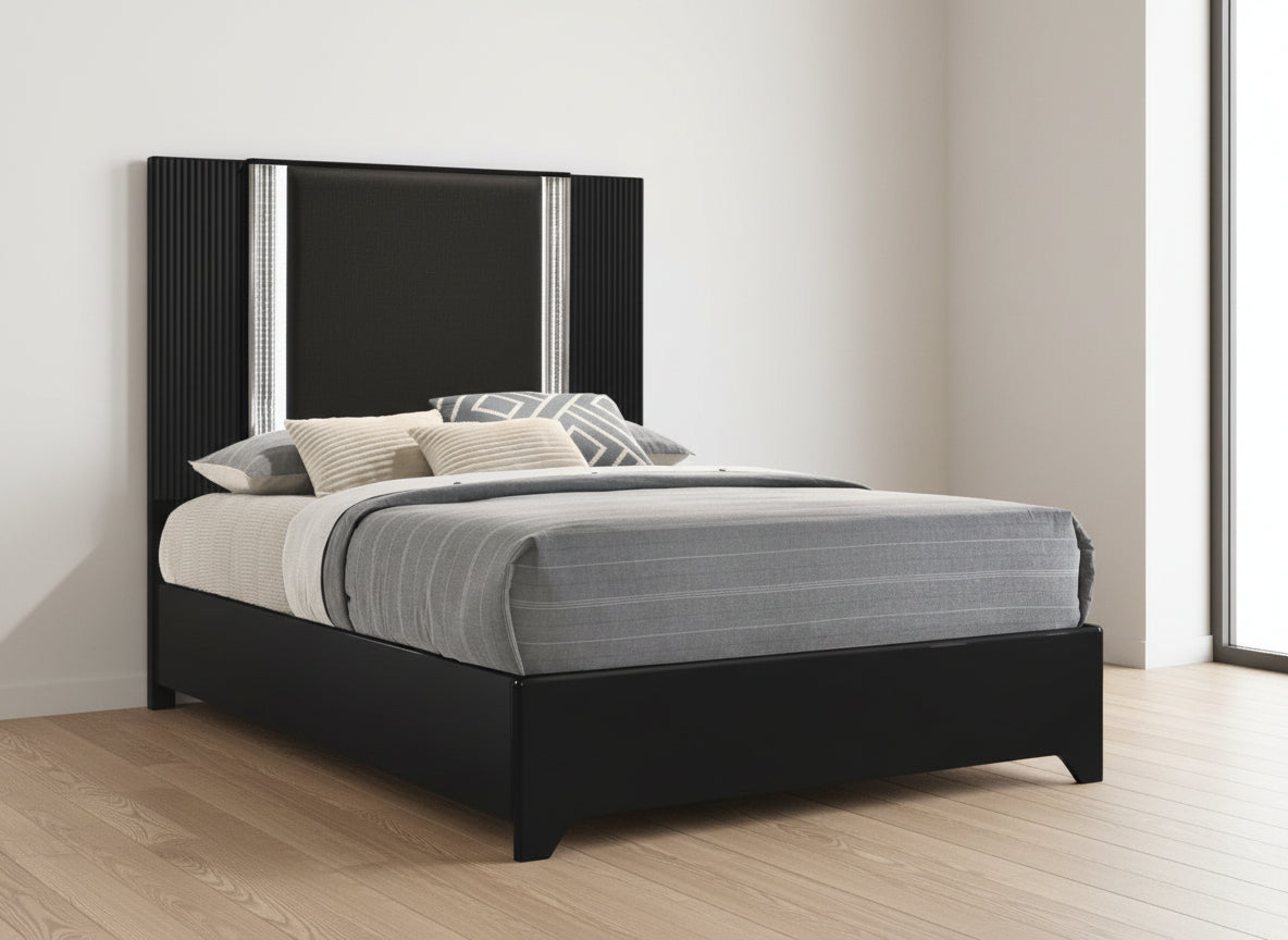Aspen Black Queen Bed