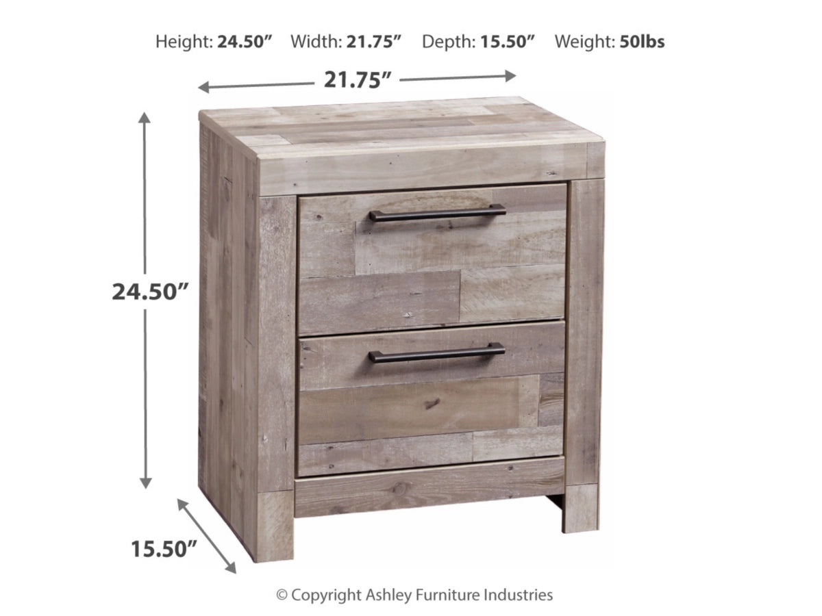 Effie King Bed with Dresser Mirror and Nightstand